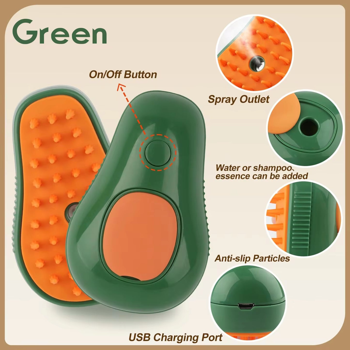 Pet Steam Brush