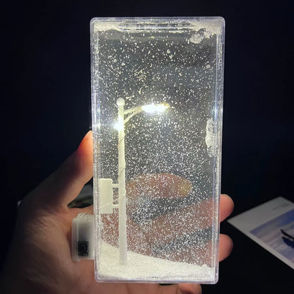 Snow Scene Night Light Snowy Lamp 