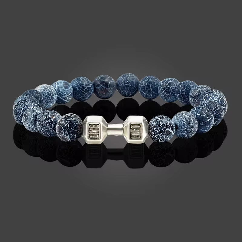 Volcanic Stone Dumbbell Strand Bracelet  