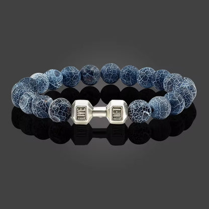 Volcanic Stone Dumbbell Strand Bracelet  