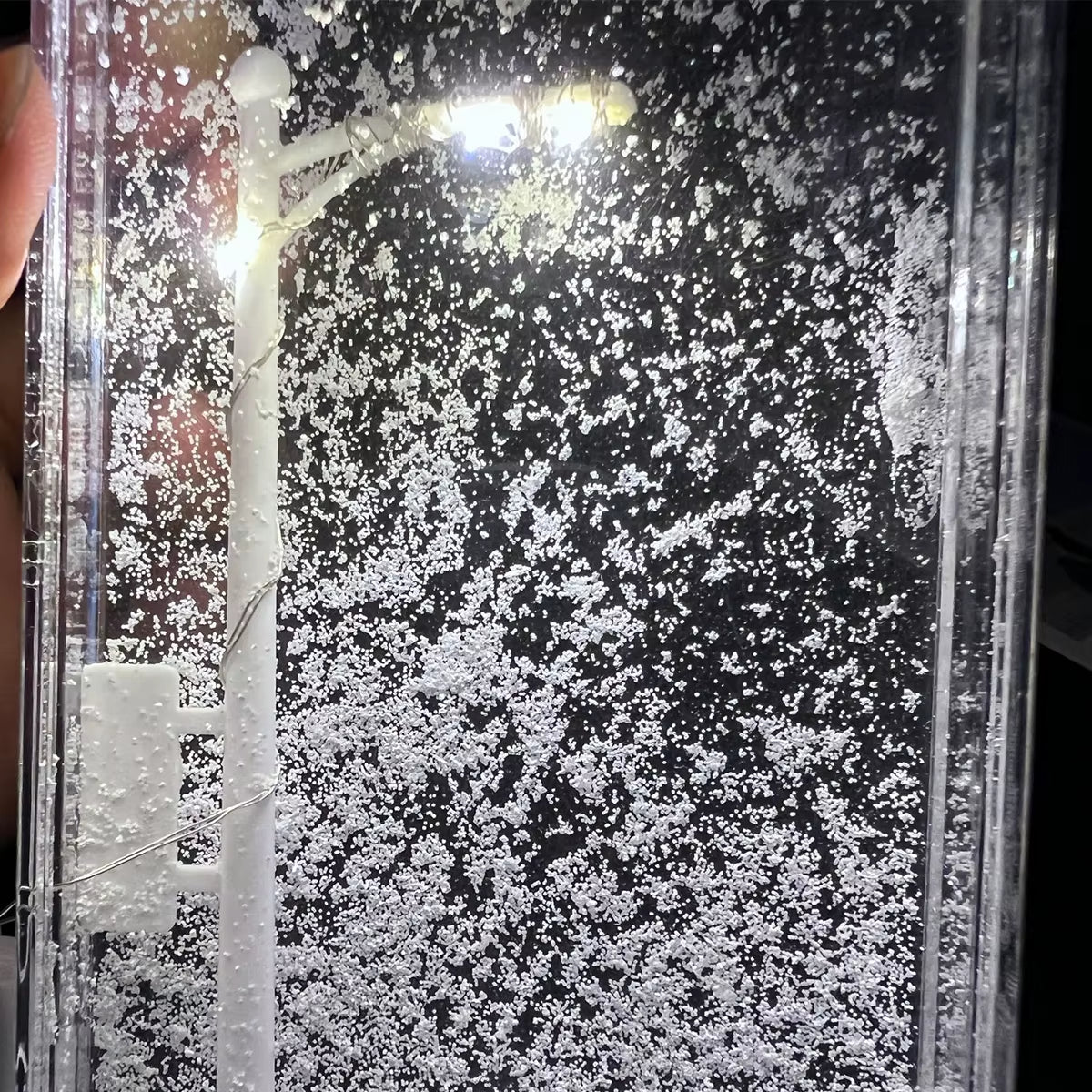 Snow Scene Night Light Snowy Lamp 