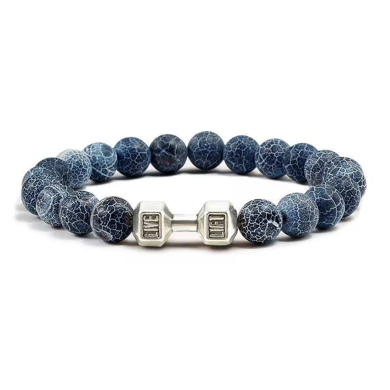 Volcanic Stone Dumbbell Strand Bracelet  