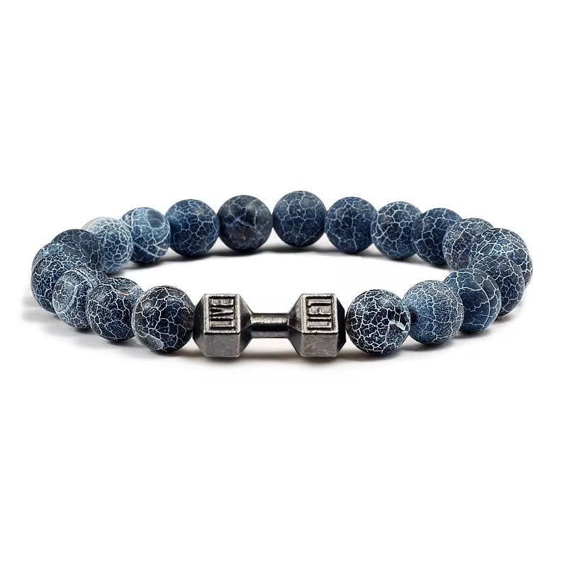 Volcanic Stone Dumbbell Strand Bracelet  
