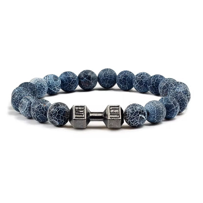 Volcanic Stone Dumbbell Strand Bracelet  