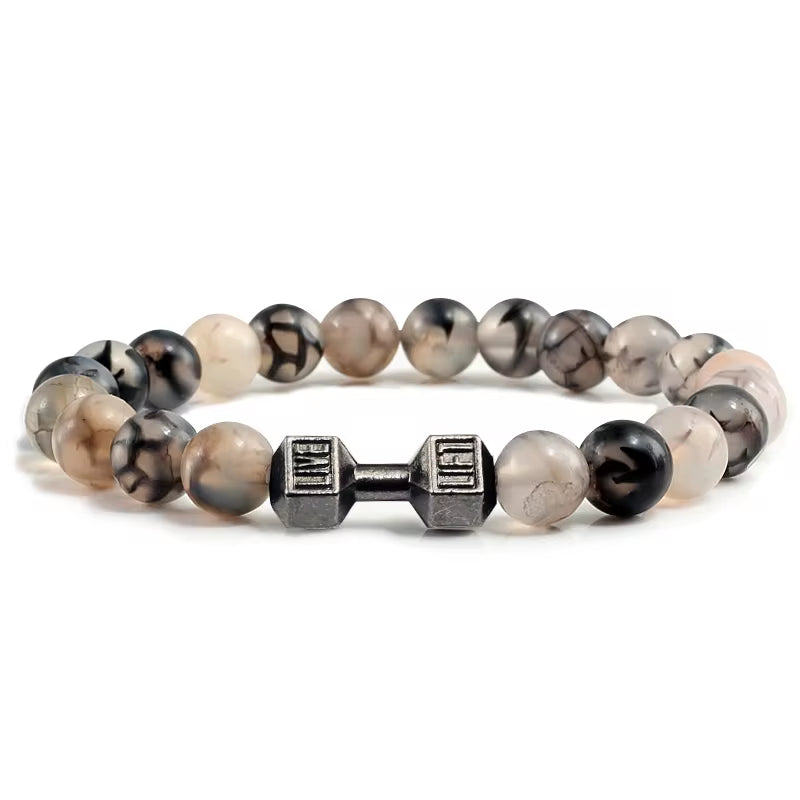 Volcanic Stone Dumbbell Strand Bracelet  