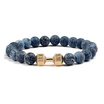 Volcanic Stone Dumbbell Strand Bracelet  
