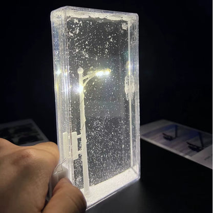 Snow Scene Night Light Snowy Lamp 