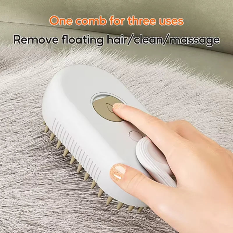 Pet Steam Massage Brush 