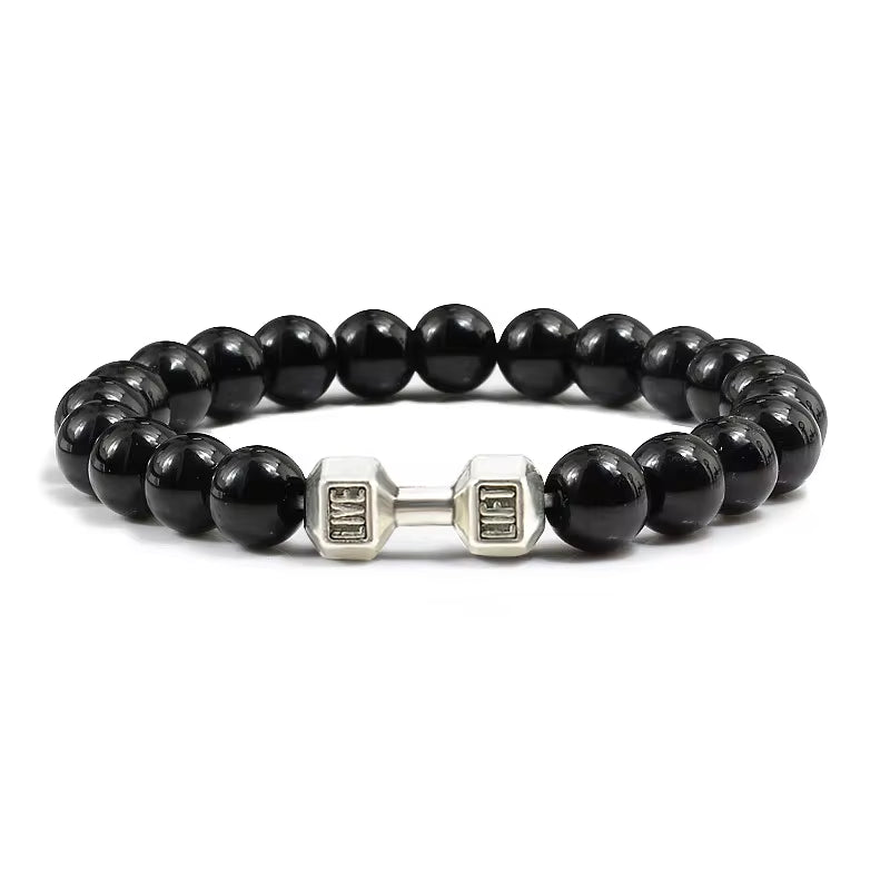 Volcanic Stone Dumbbell Strand Bracelet  