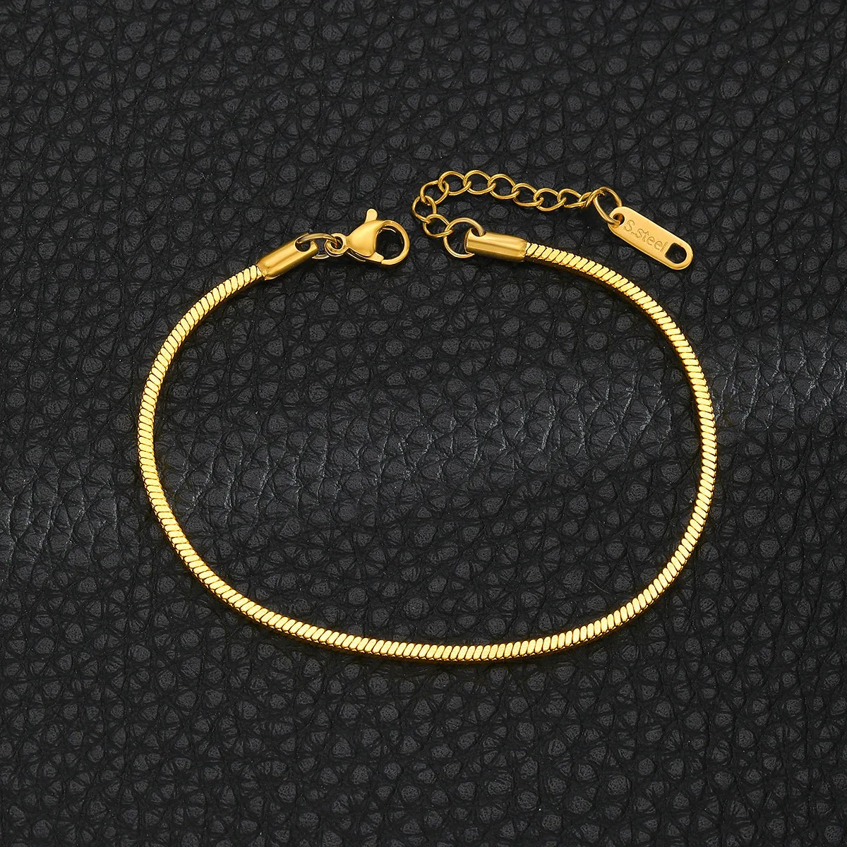 Square Snake Bone Chain Bracelet