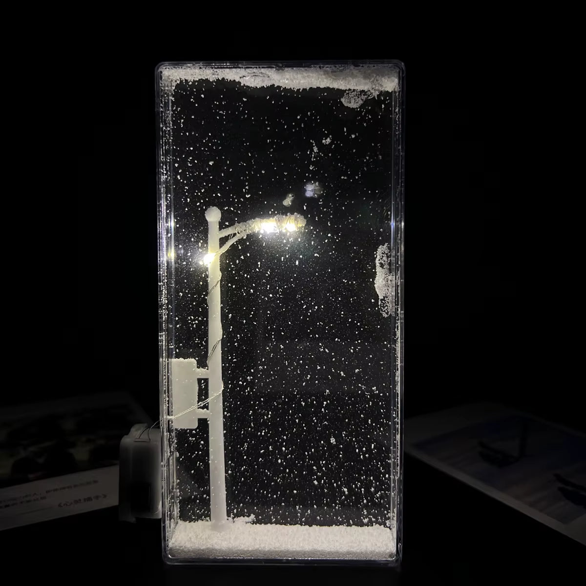Snow Scene Night Light Snowy Lamp 